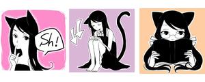 コメスケ (maisuke00)さんの黒猫コスチュームを着た女の子のLINEスタンプ作成への提案