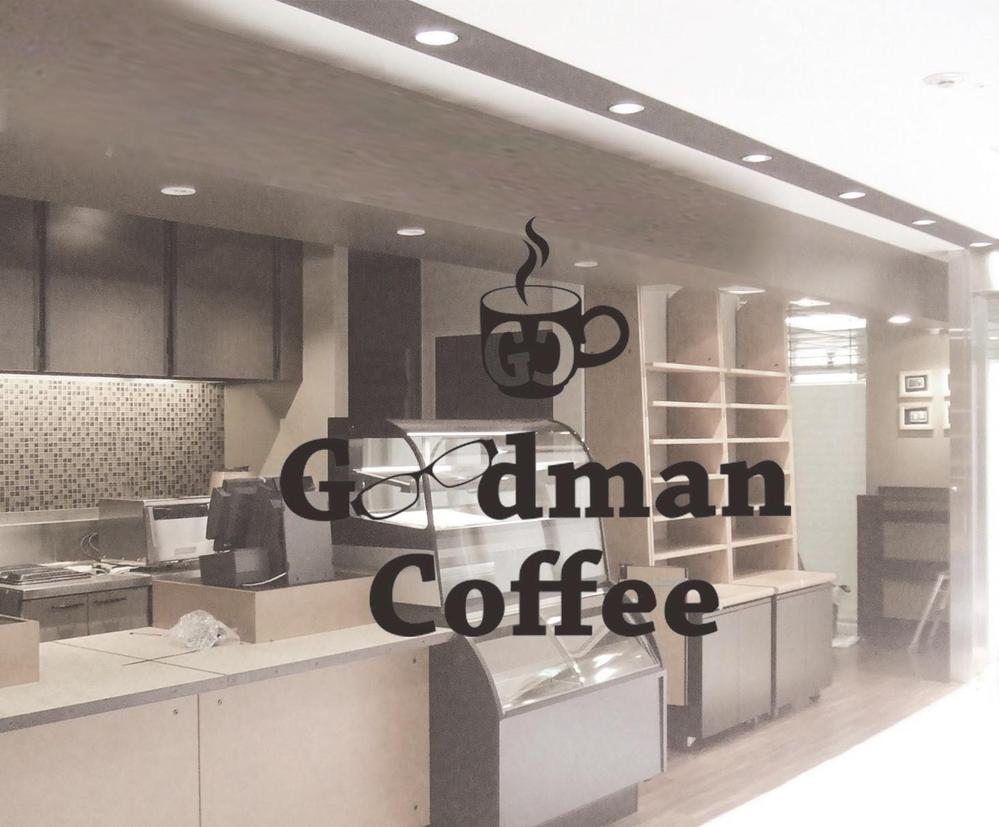 コーヒースタンドのお店「Goodman Coffee」のロゴ
