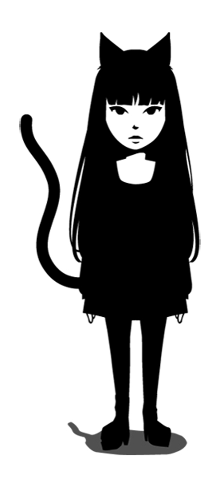 k310 (k310)さんの黒猫コスチュームを着た女の子のLINEスタンプ作成への提案
