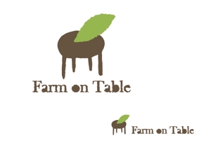 marukei (marukei)さんの”自然いっぱいの野菜をいつも食卓に”　「Farm on Table」　のロゴデザインへの提案