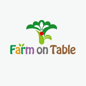 atomgra (atomgra)さんの”自然いっぱいの野菜をいつも食卓に”　「Farm on Table」　のロゴデザインへの提案