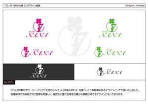 kometogi (kometogi)さんの(水商売) CLUB NANAのロゴ作成依頼への提案