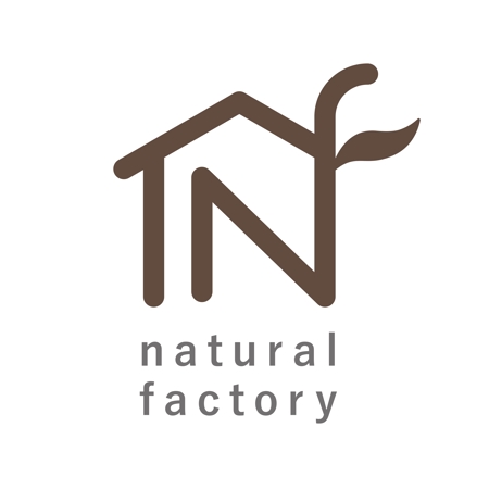 ランプ デザイン (uponism0410)さんのインテリアショップ『natural factory』のロゴへの提案