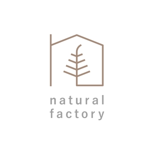 ランプ デザイン (uponism0410)さんのインテリアショップ『natural factory』のロゴへの提案