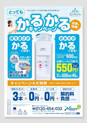 gino7 (gino7)さんのウォーターサーバーのキャンペーン用チラシへの提案