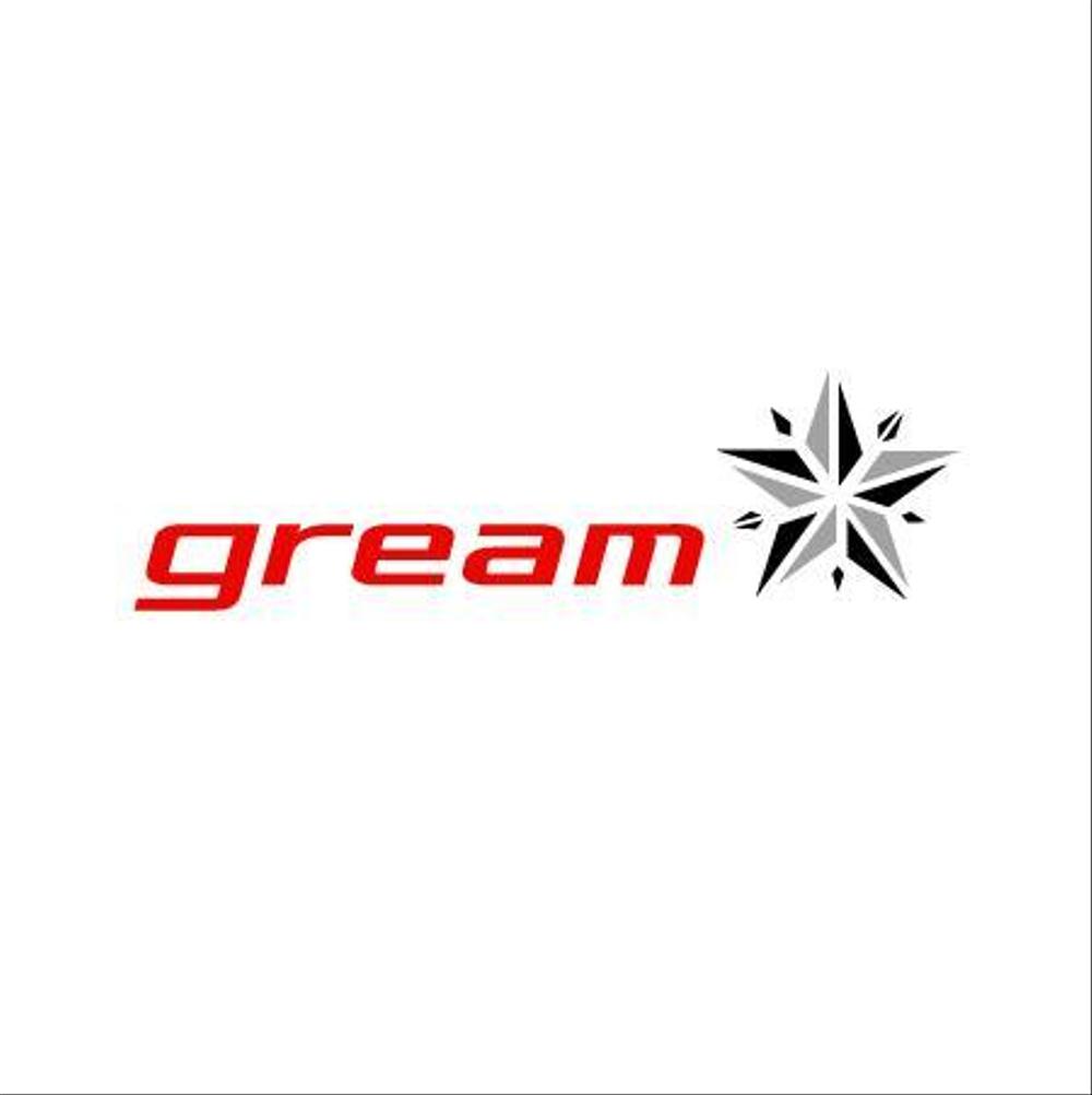 「gream ★」のロゴ作成