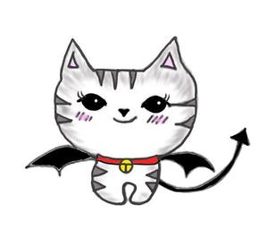 株式会社トリプルエーテクノロジーズ (RYO_kato)さんの小悪魔+ねこの食器用イラストへの提案