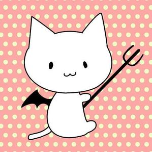 川野里奈 (myzm71)さんの小悪魔+ねこの食器用イラストへの提案