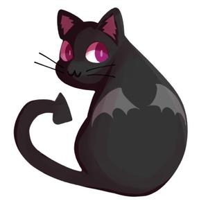 ゆんべ (yunbe)さんの小悪魔+ねこの食器用イラストへの提案