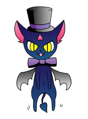 翠川和恵衣 (midorikawa1009)さんの小悪魔+ねこの食器用イラストへの提案