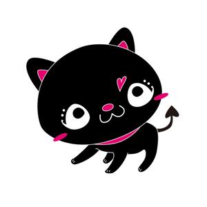 松永 (matsunaga-18)さんの小悪魔+ねこの食器用イラストへの提案