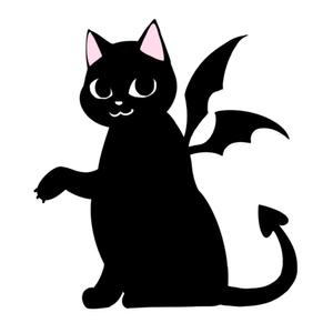 塩野うなぎ ()さんの小悪魔+ねこの食器用イラストへの提案