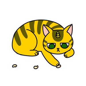 塩野うなぎ ()さんの鬼+ねこの食器用イラストへの提案