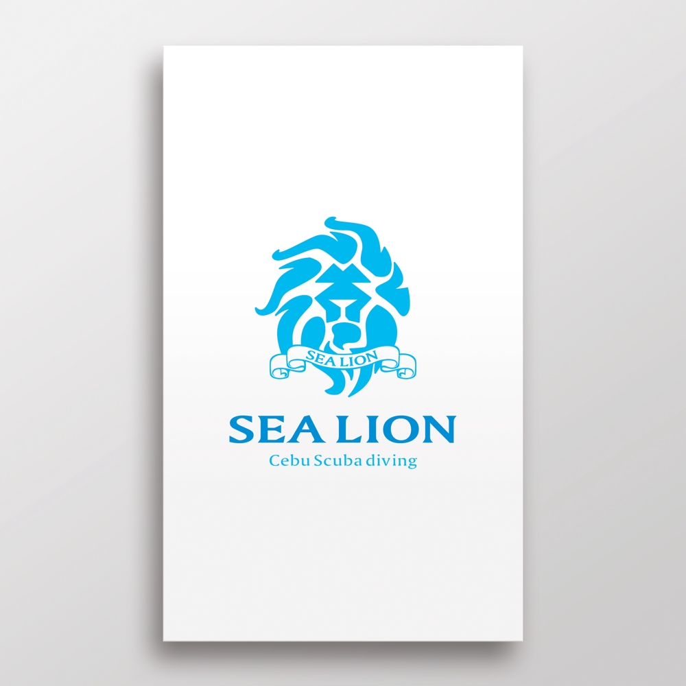 ダイビングショップ　「SEA LION」 のデザインロゴ