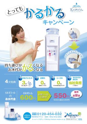 pah98 ()さんのウォーターサーバーのキャンペーン用チラシへの提案