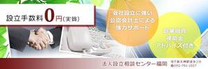 manta-airlineさんの会社設立支援サイト「法人設立相談センター」のトップバナーへの提案