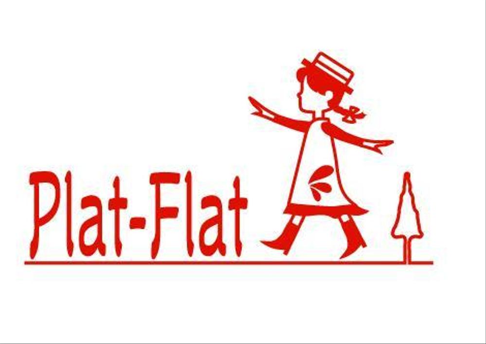 「Plat-Flat」のロゴ作成