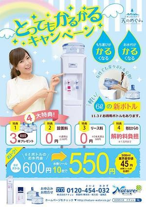 Seiya (smt95)さんのウォーターサーバーのキャンペーン用チラシへの提案
