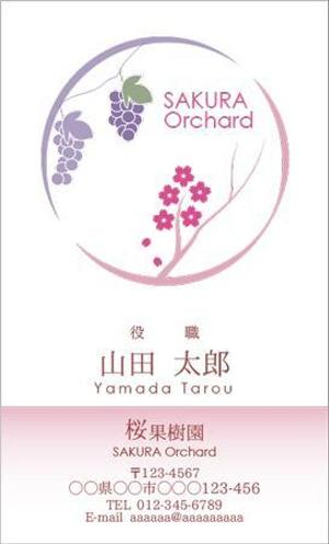 喜八 (Mckee)さんの農園「桜果樹園」の名刺デザインへの提案