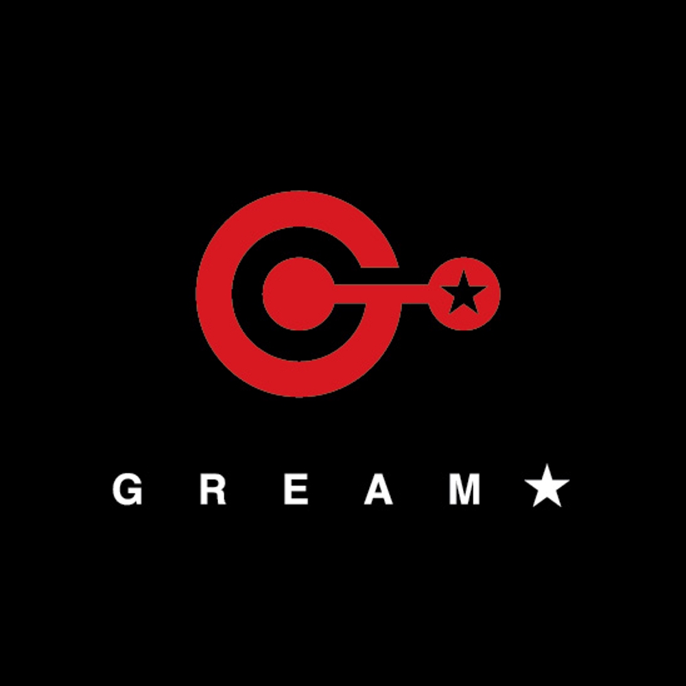 「gream ★」のロゴ作成