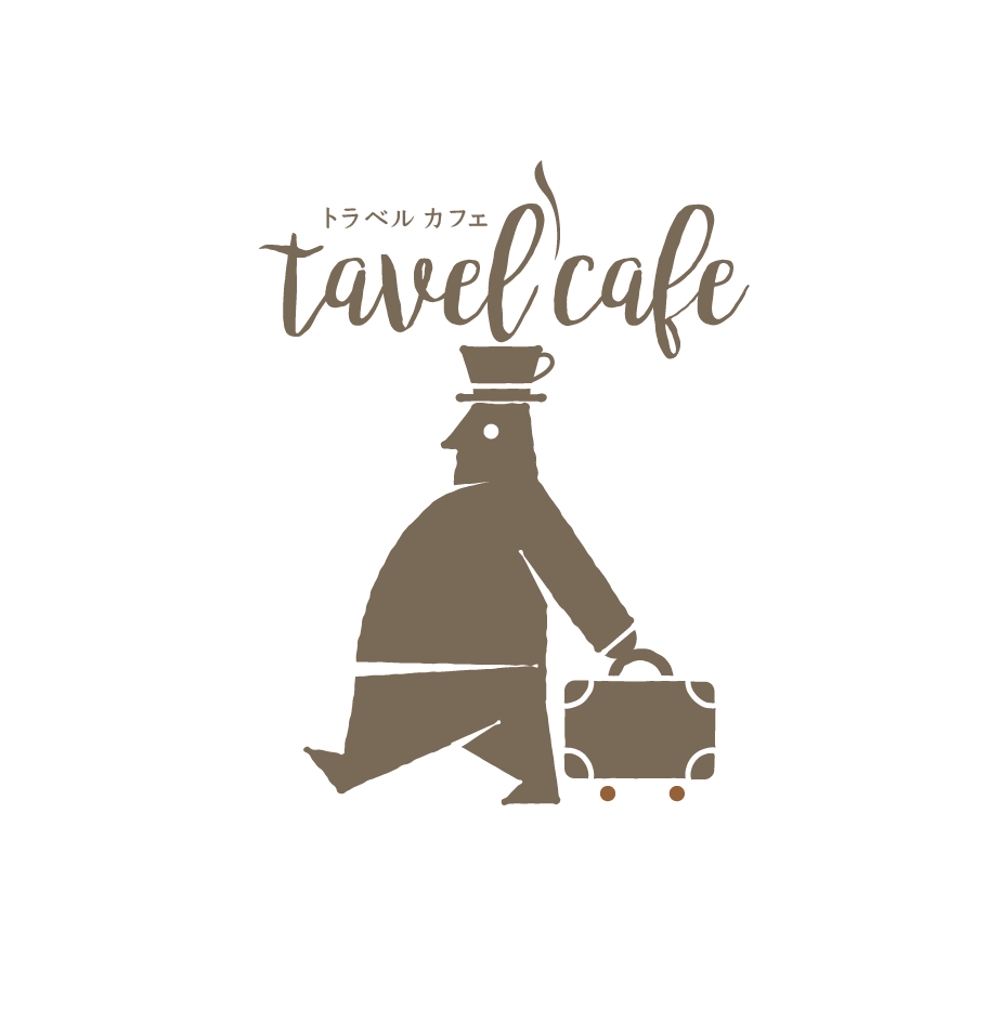 カフェ　「トラベル　カフェ」のロゴ