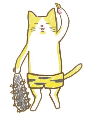 funyさんの鬼+ねこの食器用イラストへの提案