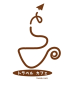 arc design (kanmai)さんのカフェ　「トラベル　カフェ」のロゴへの提案