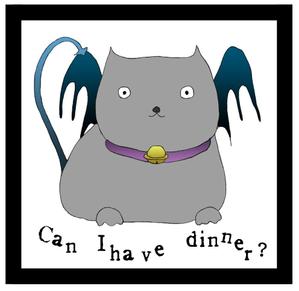 GENYOH ()さんの小悪魔+ねこの食器用イラストへの提案