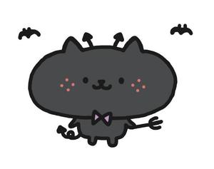 おまめ (omame113)さんの小悪魔+ねこの食器用イラストへの提案