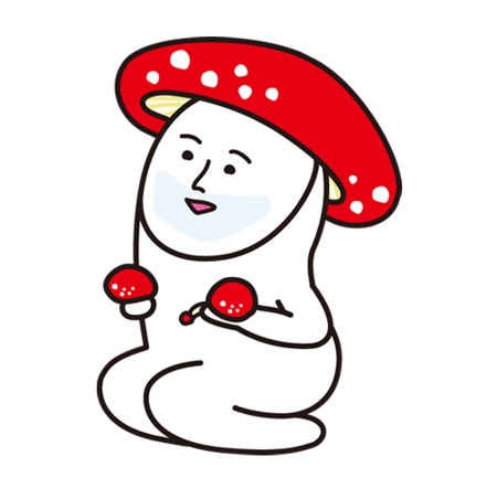 ito_kichiさんの椎茸のキャラクターデザインへの提案
