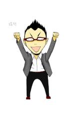 Cartoonist13さんの弊社代表のキャラクターデザインへの提案