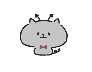 おまめ (omame113)さんの小悪魔+ねこの食器用イラストへの提案