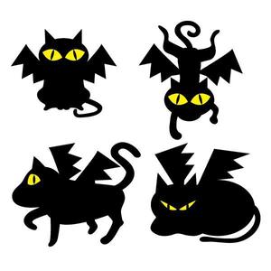 かものはしチー坊 (kamono84)さんの小悪魔+ねこの食器用イラストへの提案