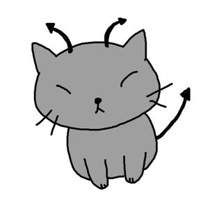 小寺宏美 (koromoon5)さんの小悪魔+ねこの食器用イラストへの提案
