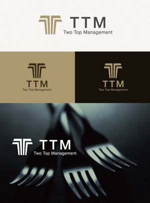 tanaka10 (tanaka10)さんのツートップマネジメント・Two Top Management・TTM　ロゴマーク　ロゴタイプ　イラストロゴへの提案