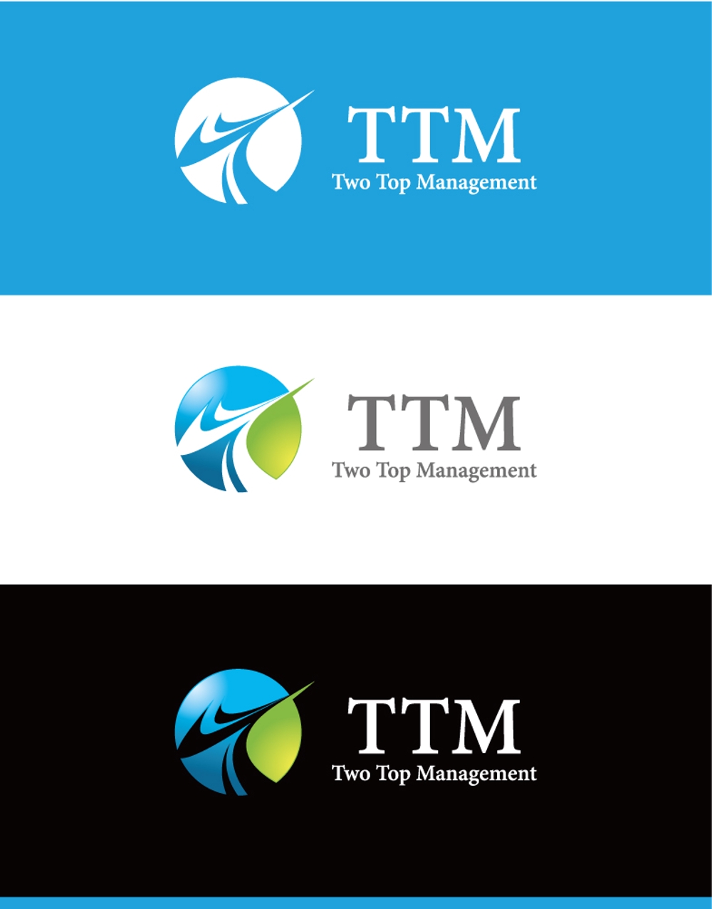 ツートップマネジメント・Two Top Management・TTM　ロゴマーク　ロゴタイプ　イラストロゴ