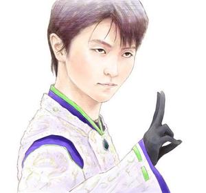 Masa (masa_nigaoe)さんの羽生結弦選手のイラスト１点、浅田真央選手のイラスト１点への提案