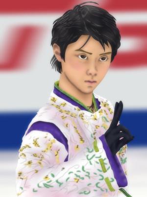 イリヤ (iriya44)さんの羽生結弦選手のイラスト１点、浅田真央選手のイラスト１点への提案