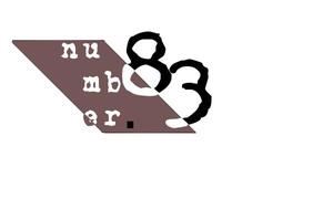 やきいもふくろう (kkkorz)さんの内装デザイン会社「number.83」ロゴマークへの提案
