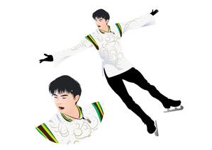 Taska (Taska)さんの羽生結弦選手のイラスト１点、浅田真央選手のイラスト１点への提案