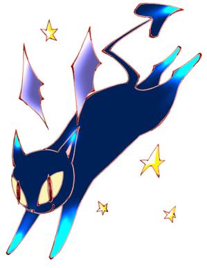 翠川和恵衣 (midorikawa1009)さんの小悪魔+ねこの食器用イラストへの提案