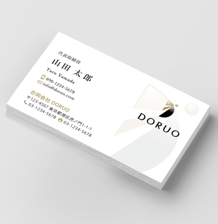 合同会社doruoの名刺デザインの依頼 外注 名刺作成 カードデザイン 印刷の仕事 副業 クラウドソーシング ランサーズ Id