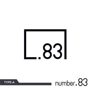 M SPACE DESIGN (m-space)さんの内装デザイン会社「number.83」ロゴマークへの提案
