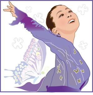 ayumim (ayuho)さんの羽生結弦選手のイラスト１点、浅田真央選手のイラスト１点への提案