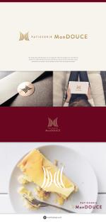 MarkFly™ (MarkFly)さんのスイーツショップサイト「Mon DOUCE」（モン・ドゥース）のロゴへの提案
