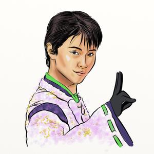 kropsworkshop (krops)さんの羽生結弦選手のイラスト１点、浅田真央選手のイラスト１点への提案
