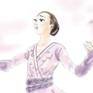 YaTOWN ART (yatownart)さんの羽生結弦選手のイラスト１点、浅田真央選手のイラスト１点への提案