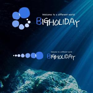 dscltyさんの宮古島のダイビングショップ「BIGHOLIDAY」のロゴへの提案