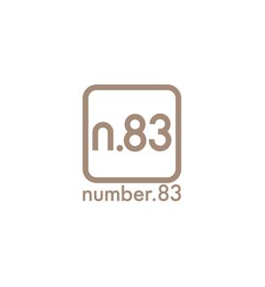 horieyutaka1 (horieyutaka1)さんの内装デザイン会社「number.83」ロゴマークへの提案