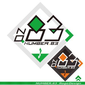 okam- (okam_free03)さんの内装デザイン会社「number.83」ロゴマークへの提案